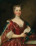 Alexis Simon Belle Portrait of Queen Marie Leszczynska oil